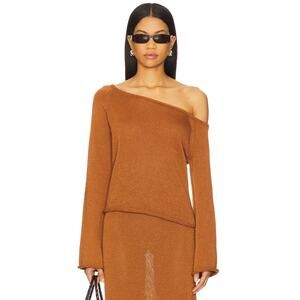 SNDYS REVOLVE Cali Jumper in Nutmeg Women's Small Sweater Boho Indie